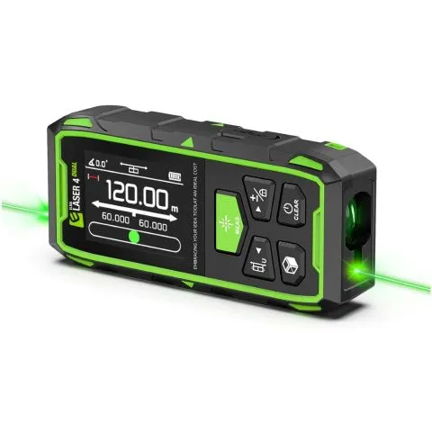 Fri frakt 4 Dual Elma Avståndsmätare med batteri